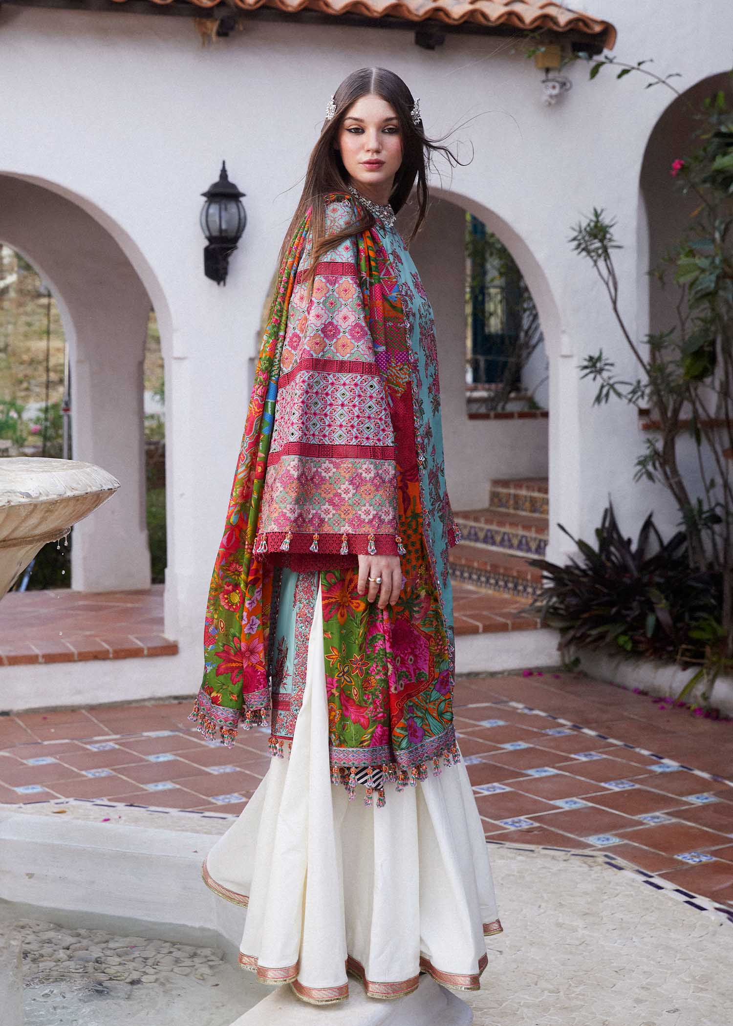 Hussain Rehar | Eid Luxury Lawn SS/24 | Floret - Waniyas