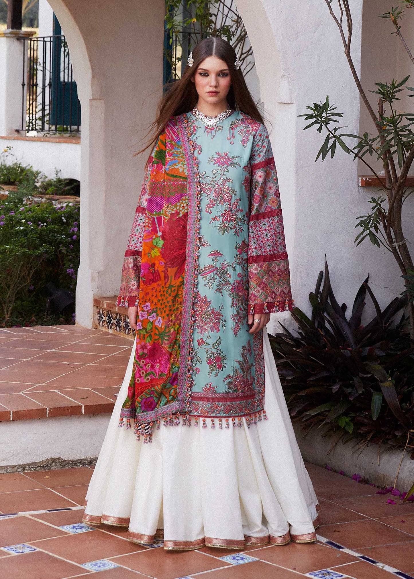 Hussain Rehar | Eid Luxury Lawn SS/24 | Floret - Waniyas