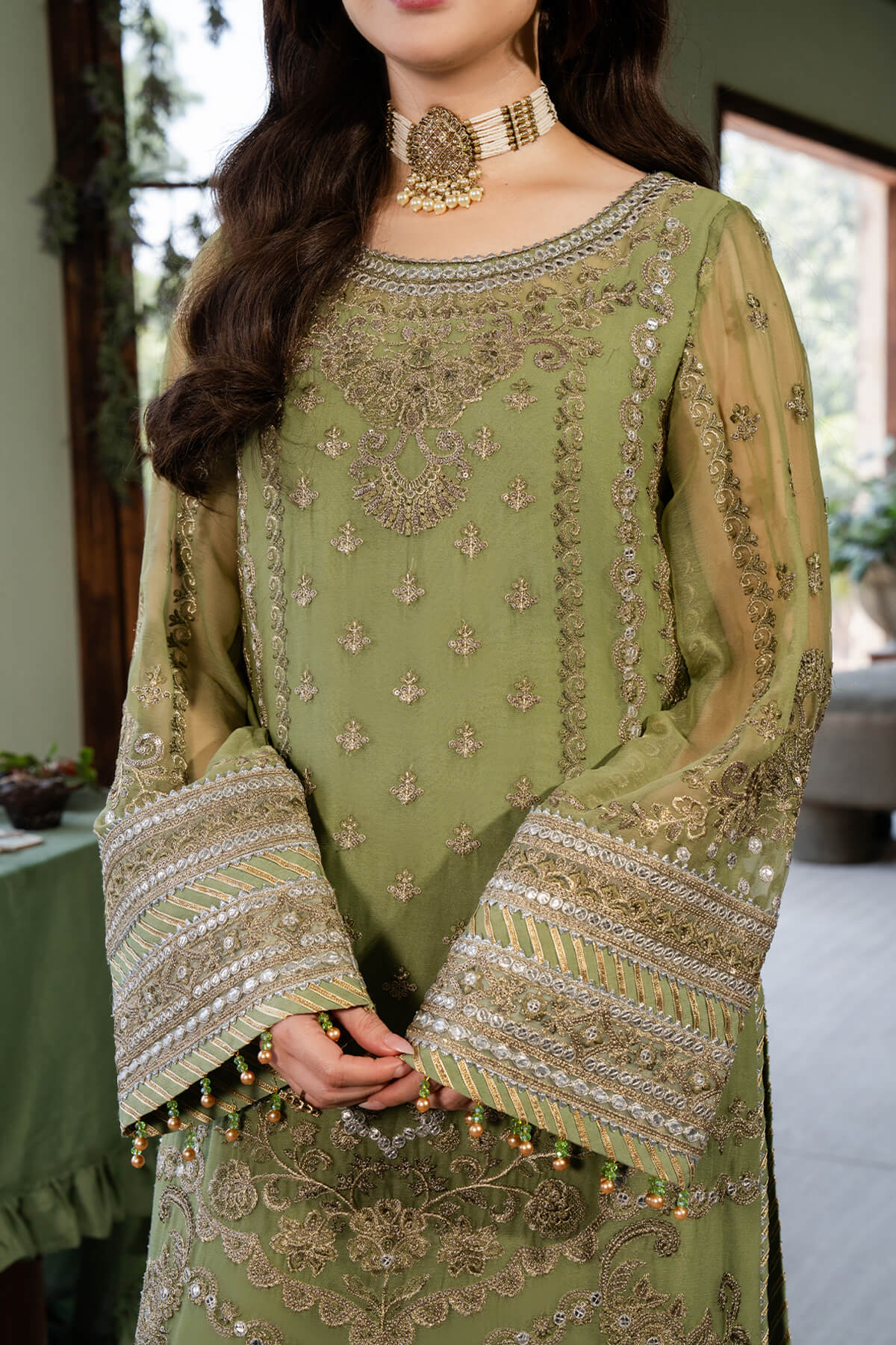Imrozia Premium | Naina Chiffon | I-191 Aabia - Ladies Clothes - Maria Faisal