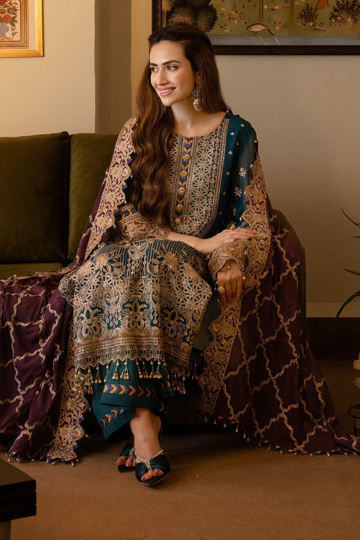 Imrozia Premium | Noor Jahan Formals | I-208 Aaina - Ladies Clothes - Maria Faisal
