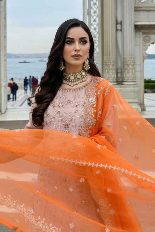 Imrozia Premium | Mehr e Mah | I-241 Ruveyda - Formal Dress - available at Maria Faisal in UK and USA.