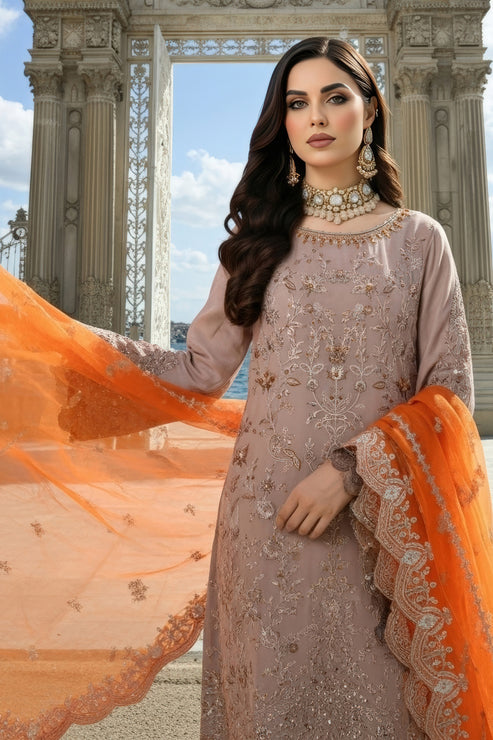 Imrozia Premium | Mehr e Mah | I-241 Ruveyda - Formal Dress - available at Maria Faisal in UK and USA.