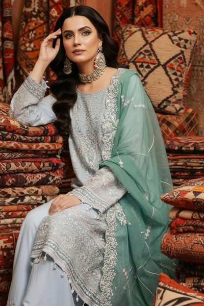 Imrozia Premium | Mehr e Mah | I-243 Elif-e-Noor - Formal Dress - available at Maria Faisal in UK and USA.