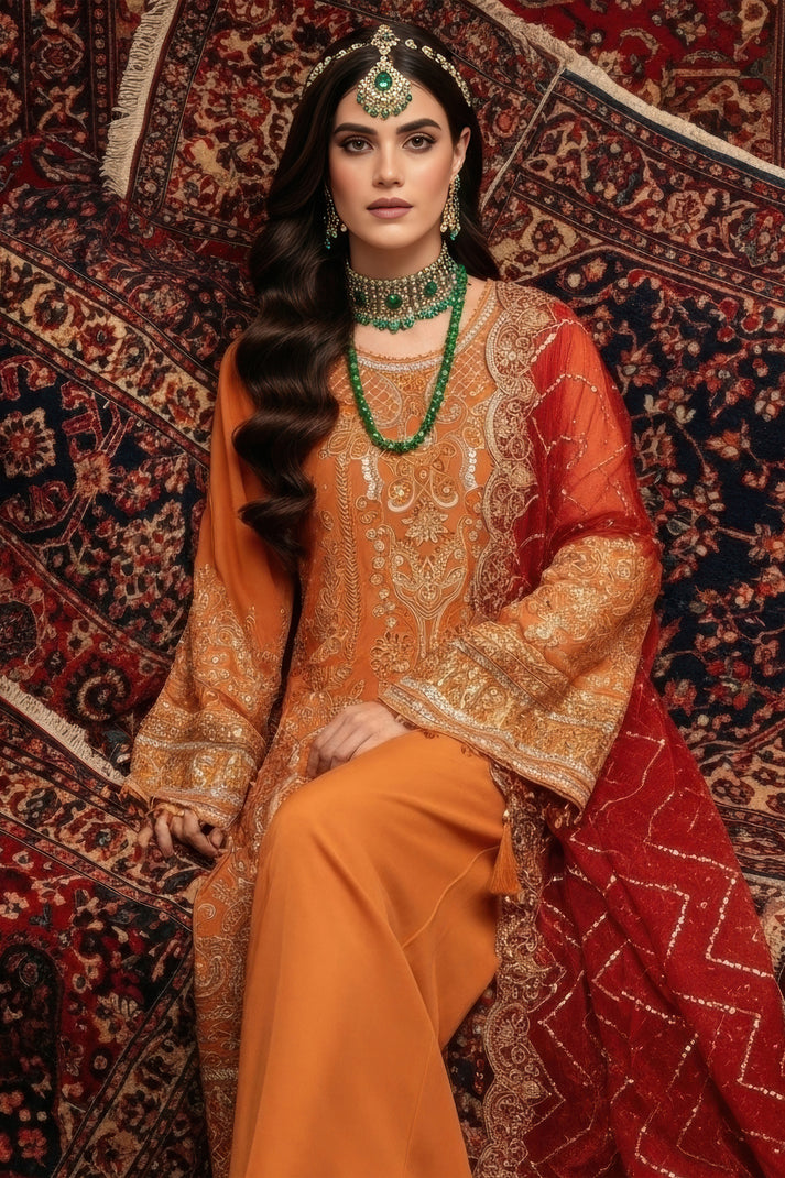 Imrozia Premium | Mehr e Mah | I-244 Esmara - Formal Dress - available at Maria Faisal in UK and USA.