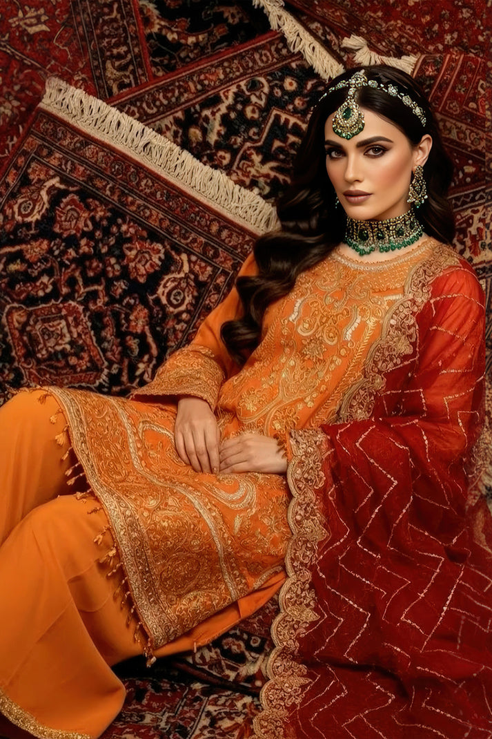 Imrozia Premium | Mehr e Mah | I-244 Esmara - Formal Dress - available at Maria Faisal in UK and USA.