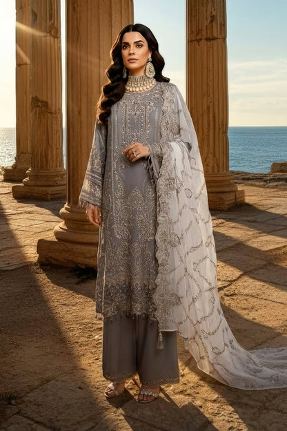 Imrozia Premium | Mehr e Mah | I-246 Lalezar - Formal Dress - available at Maria Faisal in UK and USA.