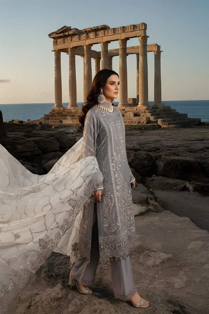 Imrozia Premium | Mehr e Mah | I-246 Lalezar - Formal Dress - available at Maria Faisal in UK and USA.