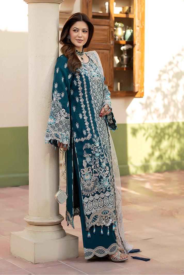 Imrozia Premium | Baad e Saba | I-267 Zarqash - Formal Dress - available at Maria Faisal in UK and USA.