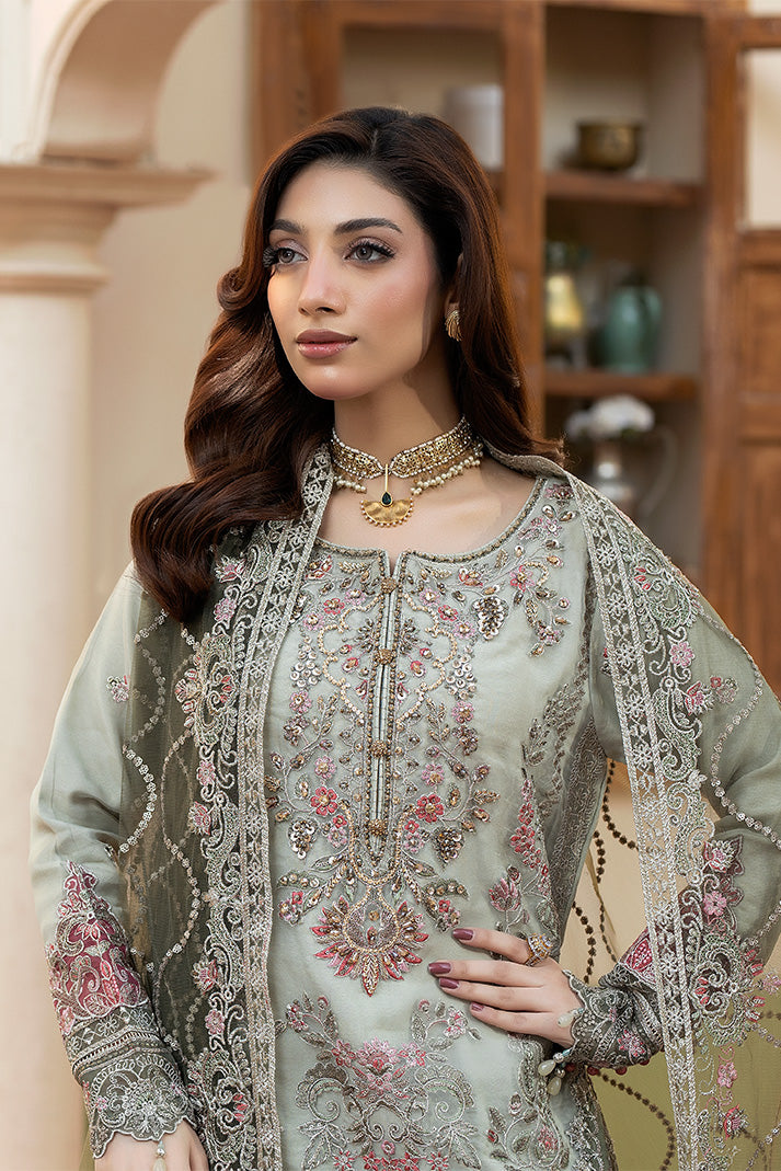 Imrozia Premium | Baad e Saba | I-268 Narmeen - Formal Dress - available at Maria Faisal in UK and USA.