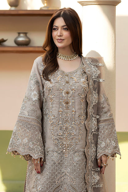 Imrozia Premium | Baad e Saba | I-270 Samak - Formal Dress - available at Maria Faisal in UK and USA.