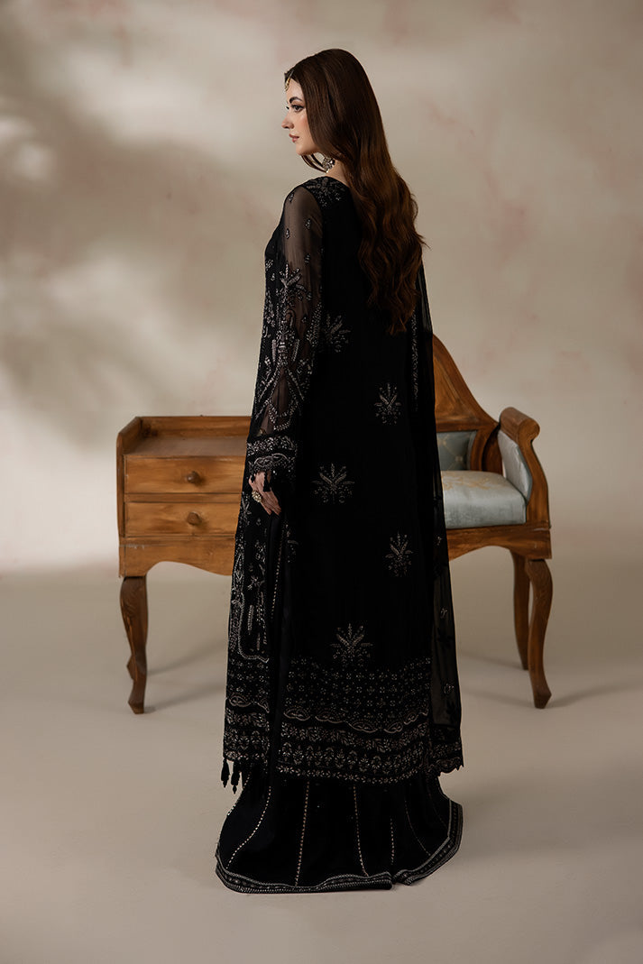 Imrozia Premium | La Fiora Collection | I-276 Ebene - Formal Dress - available at Maria Faisal in UK and USA.