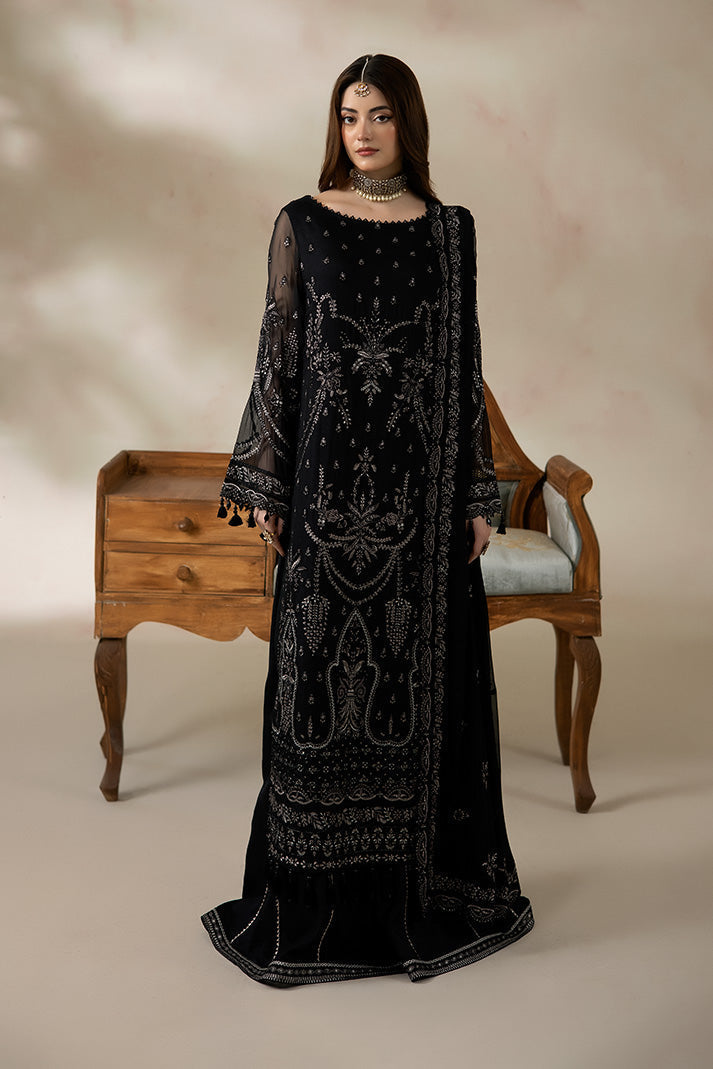 Imrozia Premium | La Fiora Collection | I-276 Ebene - Formal Dress - available at Maria Faisal in UK and USA.
