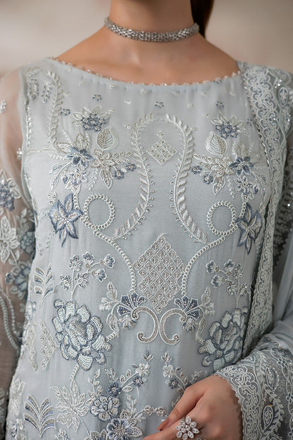 Imrozia Premium | La Fiora Collection | I-278 Azzura - Formal Dress - available at Maria Faisal in UK and USA.