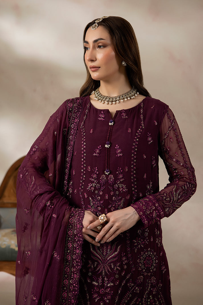 Imrozia Premium | La Fiora Collection | I-284 Rubelle - Formal Dress - available at Maria Faisal in UK and USA.