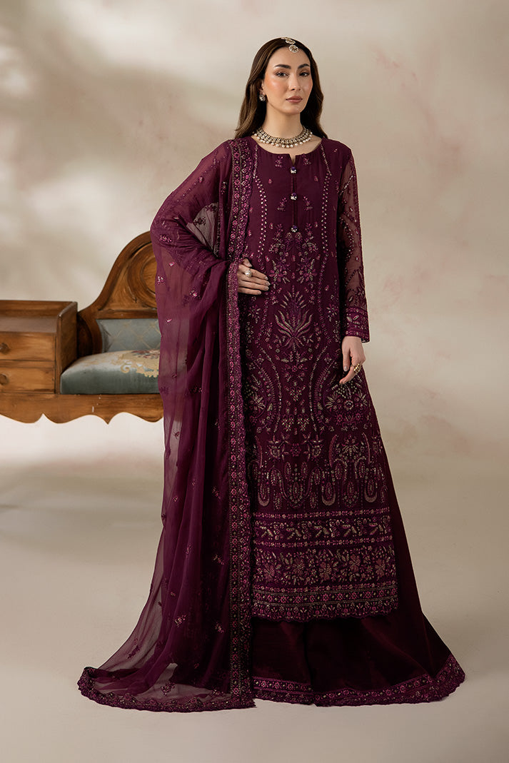 Imrozia Premium | La Fiora Collection | I-284 Rubelle - Formal Dress - available at Maria Faisal in UK and USA.