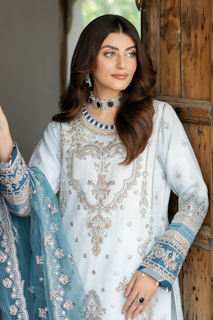 Imrozia Premium | Baad e Saba Formals | IP-59 Jahan - Designer Dress with Intricate embroidery and embellishments. Shop elegent wedding dress at Maria Faisal.