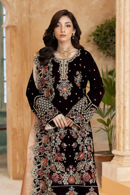 Imrozia Premium | Rukh e Makhmal | Sukhan - Formal Dress - available at Maria Faisal in UK and USA.
