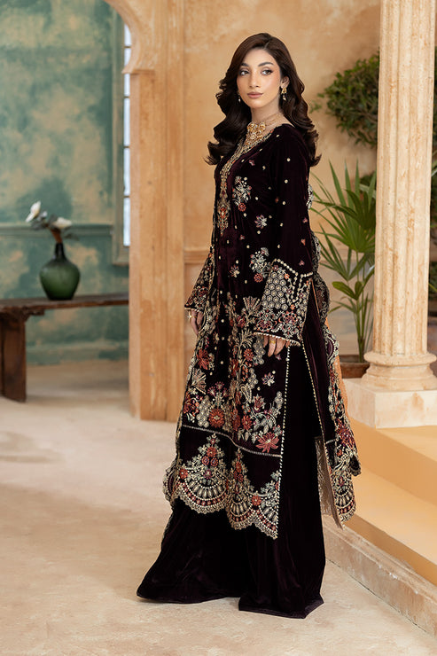 Imrozia Premium | Rukh e Makhmal | Sukhan - Formal Dress - available at Maria Faisal in UK and USA.