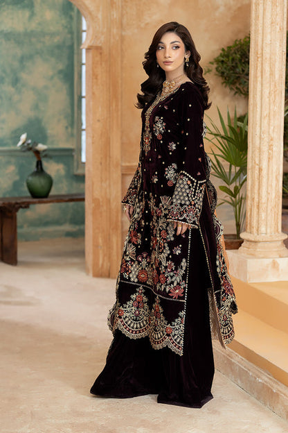Imrozia Premium | Rukh e Makhmal | Sukhan - Formal Dress - available at Maria Faisal in UK and USA.