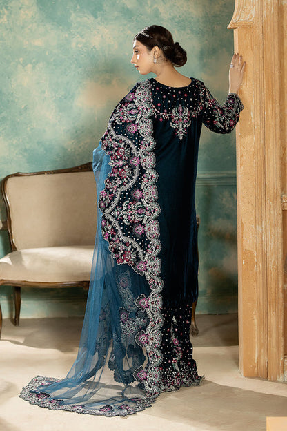 Imrozia Premium | Rukh e Makhmal |  Aabroo - Formal Dress - available at Maria Faisal in UK and USA.