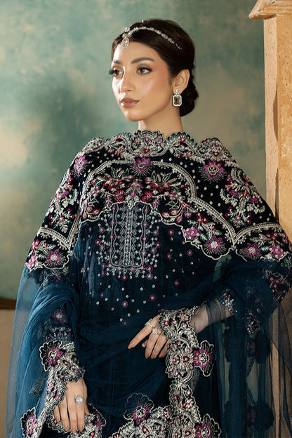 Imrozia Premium | Rukh e Makhmal |  Aabroo - Formal Dress - available at Maria Faisal in UK and USA.