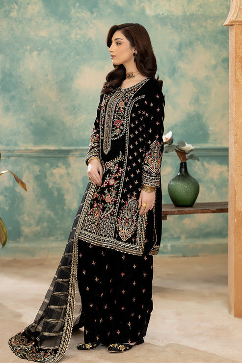 Imrozia Premium | Rukh e Makhmal | Khushbu - Formal Dress - available at Maria Faisal in UK and USA.