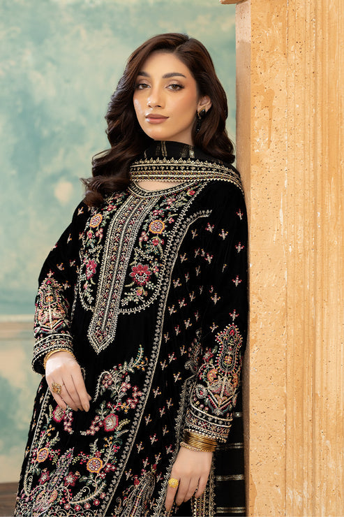 Imrozia Premium | Rukh e Makhmal | Khushbu - Formal Dress - available at Maria Faisal in UK and USA.