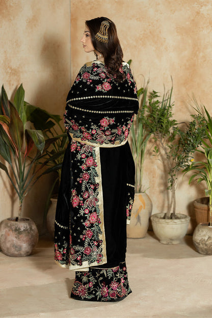 Imrozia Premium | Rukh e Makhmal | Mehrak - Formal Dress - available at Maria Faisal in UK and USA.