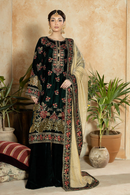 Imrozia Premium | Rukh e Makhmal | Мehekti - Formal Dress - available at Maria Faisal in UK and USA.