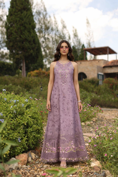 Saadia Asad | Luxury Eid Schiffli Laserkari 26 |D9 - A - Velisse - Luxury Dress - available at Maria Faisal in UK and USA.