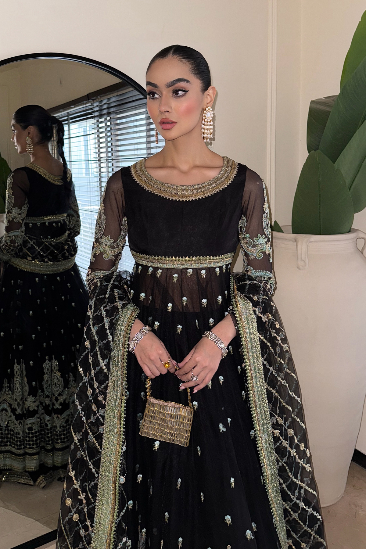 Erum Khan | The Formal Edit | Fit 04 - Formal Dress - available at Maria Faisal in UK and USA.