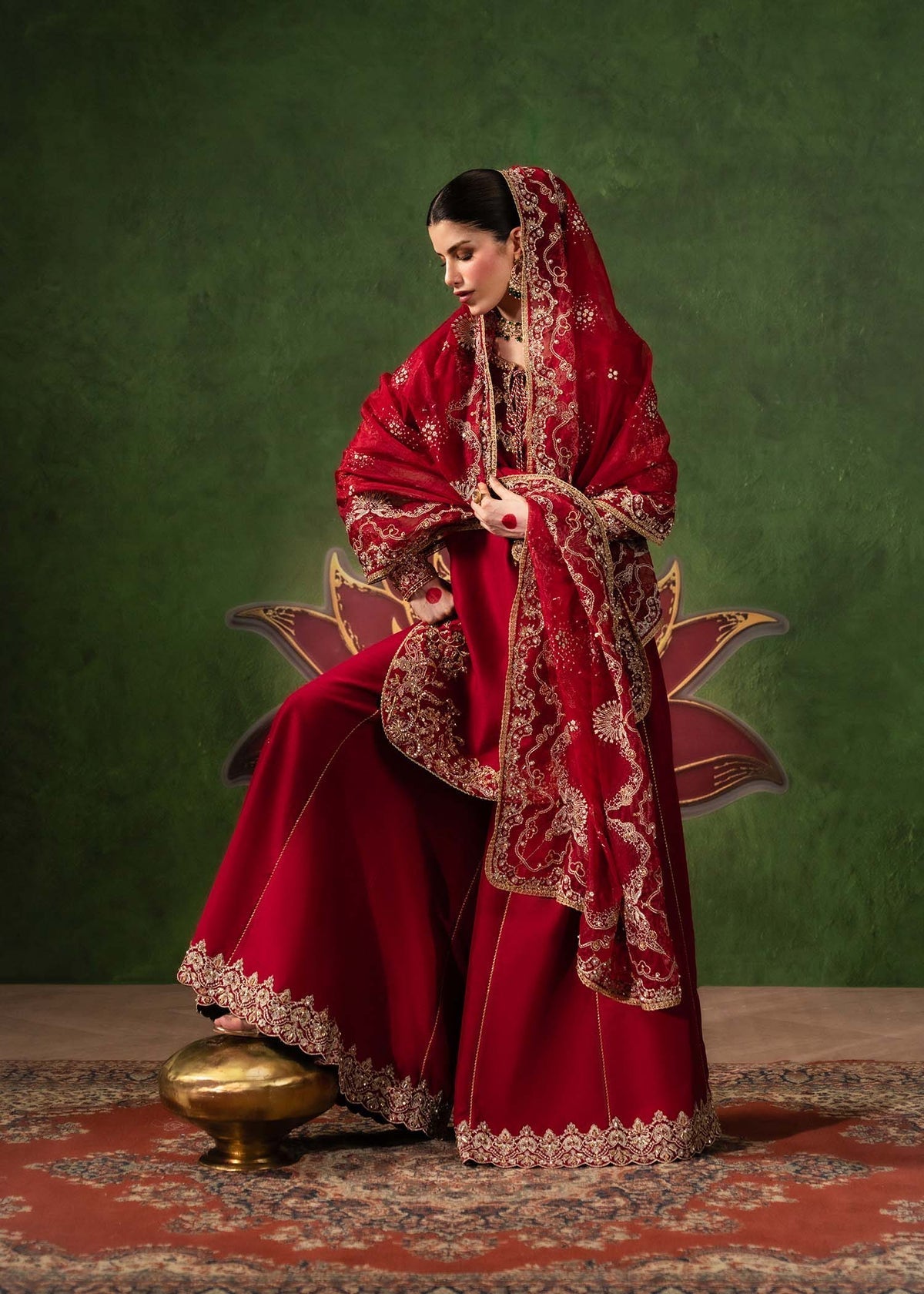 Kanwal Malik | Shehnai Luxury Pret 26 | Nuray - Formal Dress - available at Maria Faisal in UK and USA.