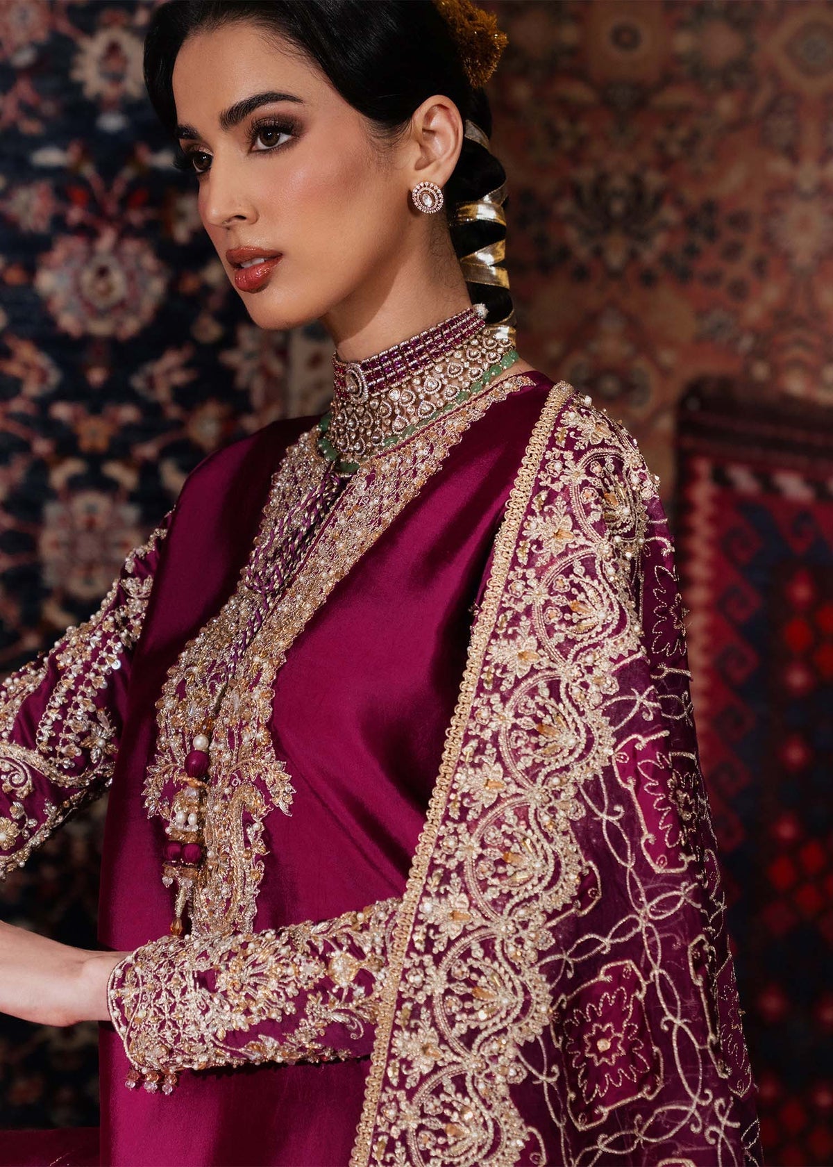 Kanwal Malik | Shehnai Luxury Pret 26 |Nilofer - Formal Dress - available at Maria Faisal in UK and USA.