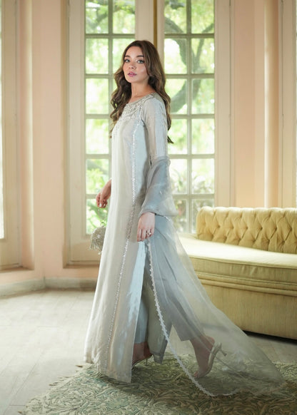Mahum Asad | The Color Edit | LUMIÈRE - Formal Dress - available at Maria Faisal in UK and USA.