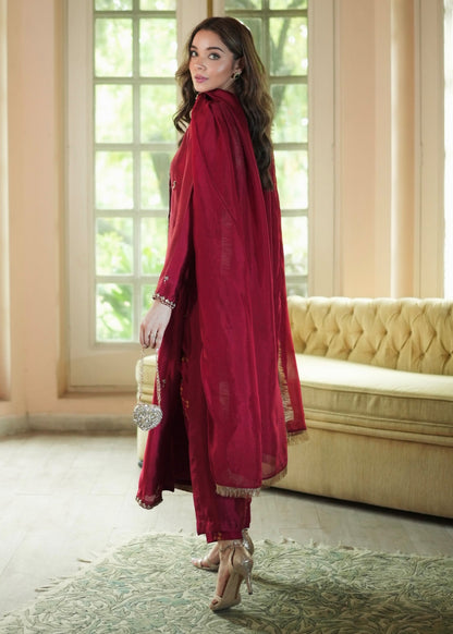 Mahum Asad | The Color Edit | VELORA - Formal Dress - available at Maria Faisal in UK and USA.