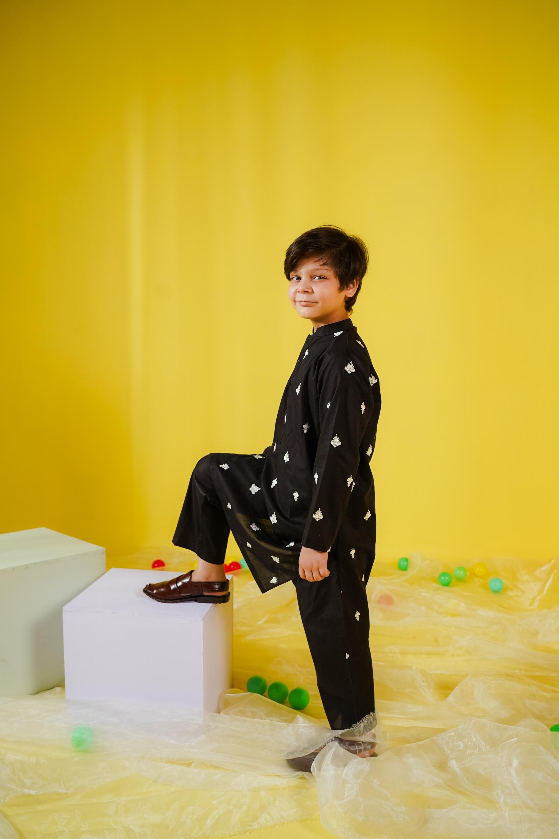KKB-142 - by Maria Faisal - Registered Vendor of : Kastoor Kids - 100% Original Designer Dress.