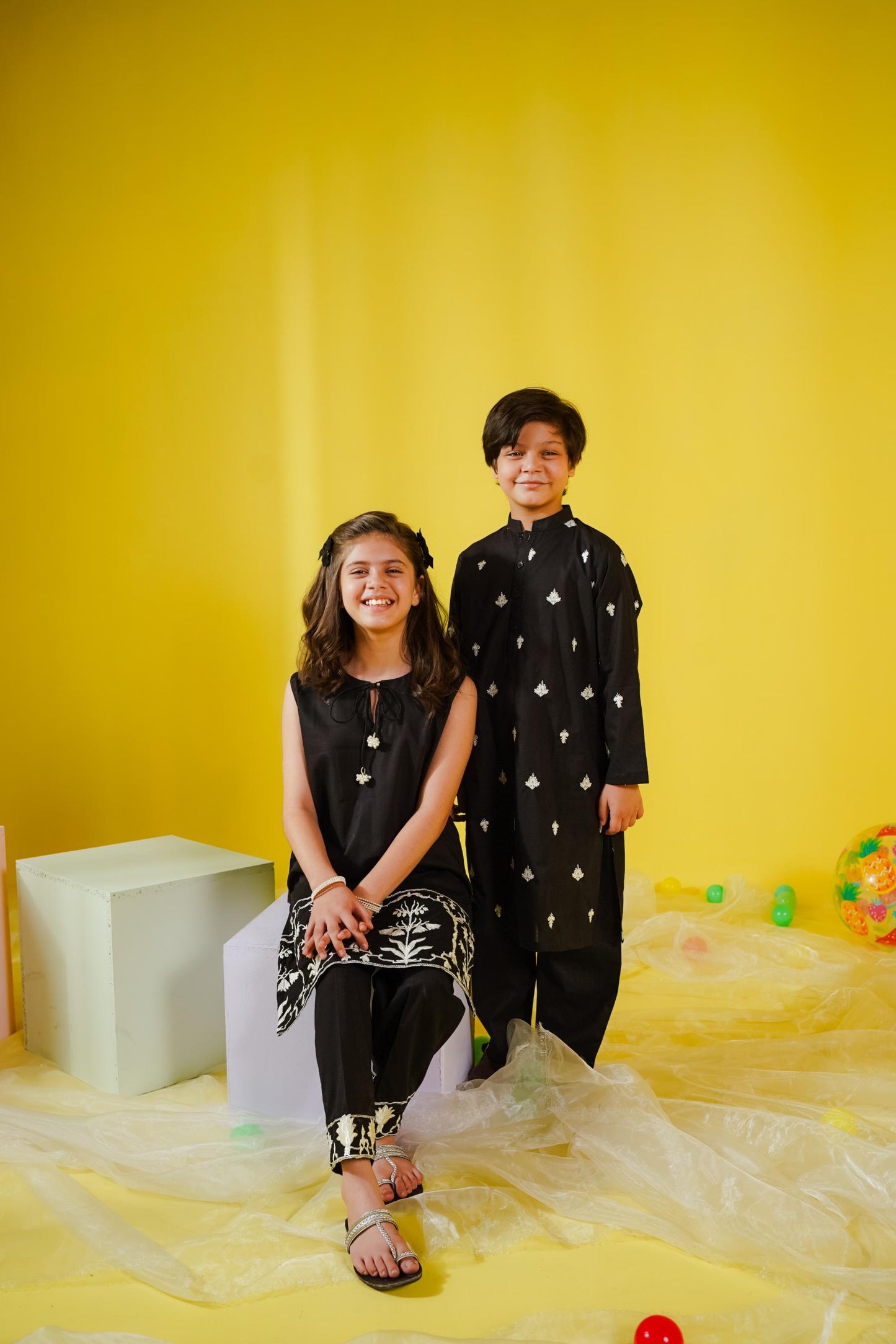 KKB-142 - by Maria Faisal - Registered Vendor of : Kastoor Kids - 100% Original Designer Dress.