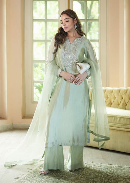 Mahum Asad | The Color Edit | CELESTE - Formal Dress - available at Maria Faisal in UK and USA.