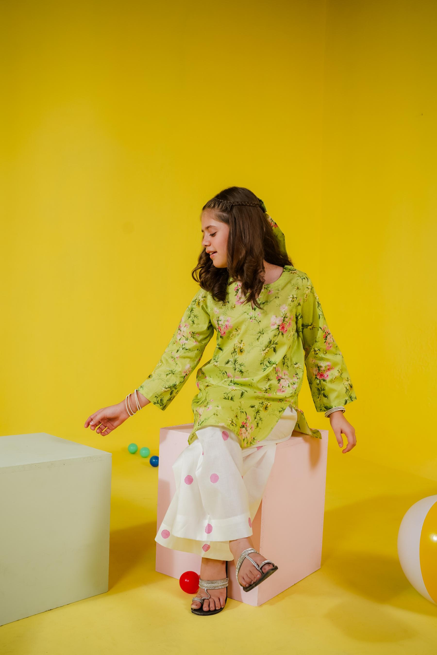 KKG-147 - by Maria Faisal - Registered Vendor of : Kastoor Kids - 100% Original Designer Dress.