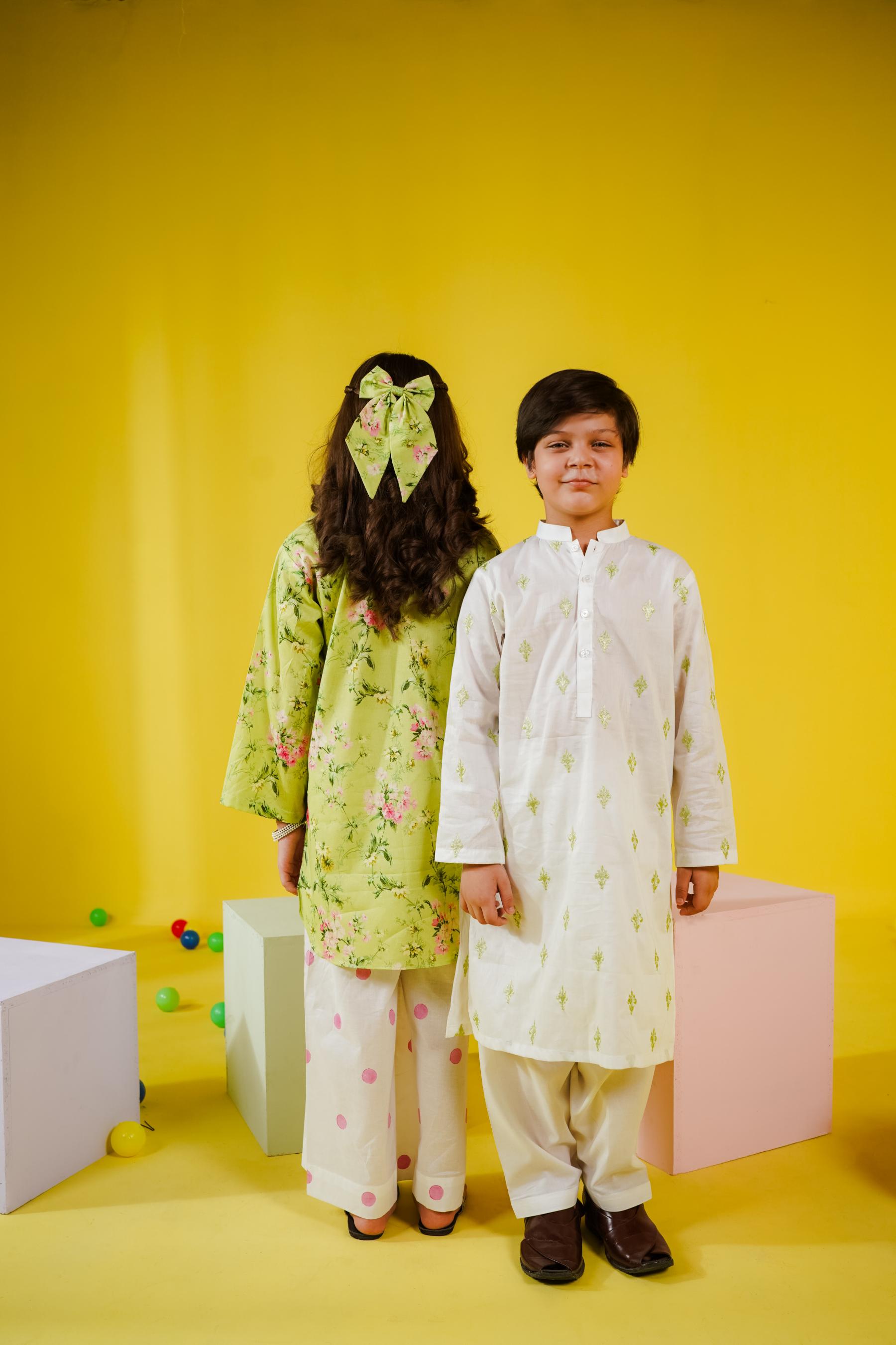 KKG-147 - by Maria Faisal - Registered Vendor of : Kastoor Kids - 100% Original Designer Dress.
