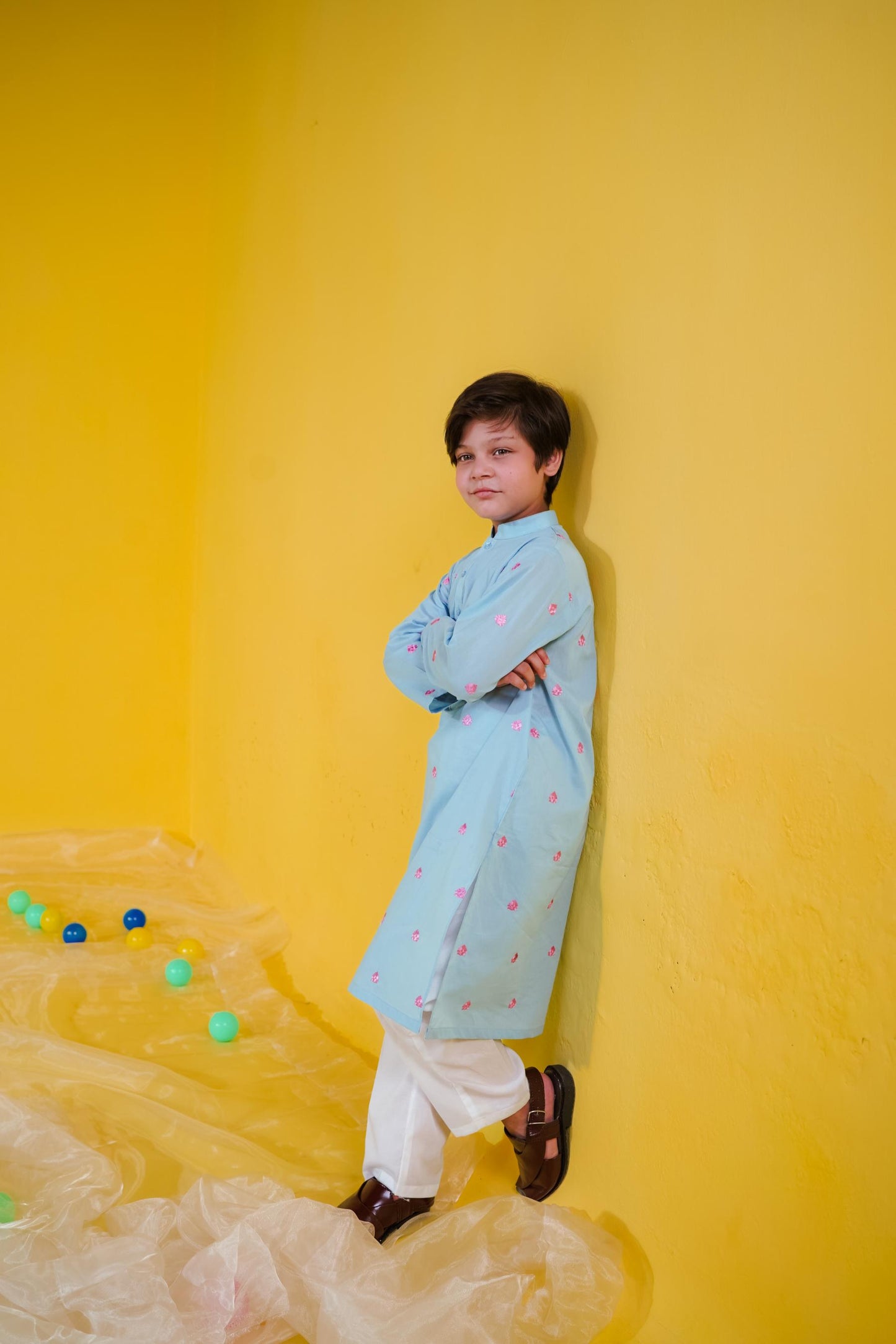 KKB-141 - by Maria Faisal - Registered Vendor of : Kastoor Kids - 100% Original Designer Dress.