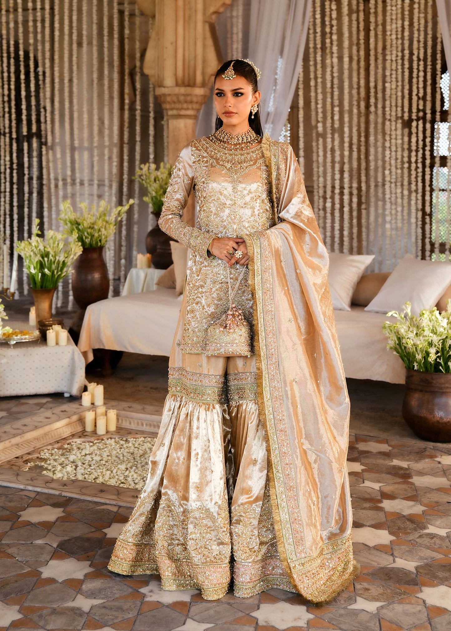 Kanwal Malik | Sajni Wedding Festive | RESHAM - Wedding Dress - available at Maria Faisal in UK and USA.