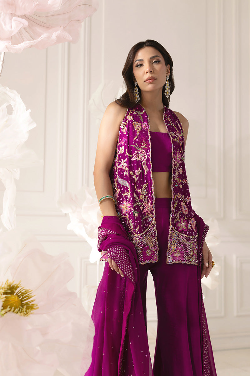 Mina Hassan | Festive Dholki 25 | Fariha - Wedding Dress - available at Maria Faisal in UK and USA.