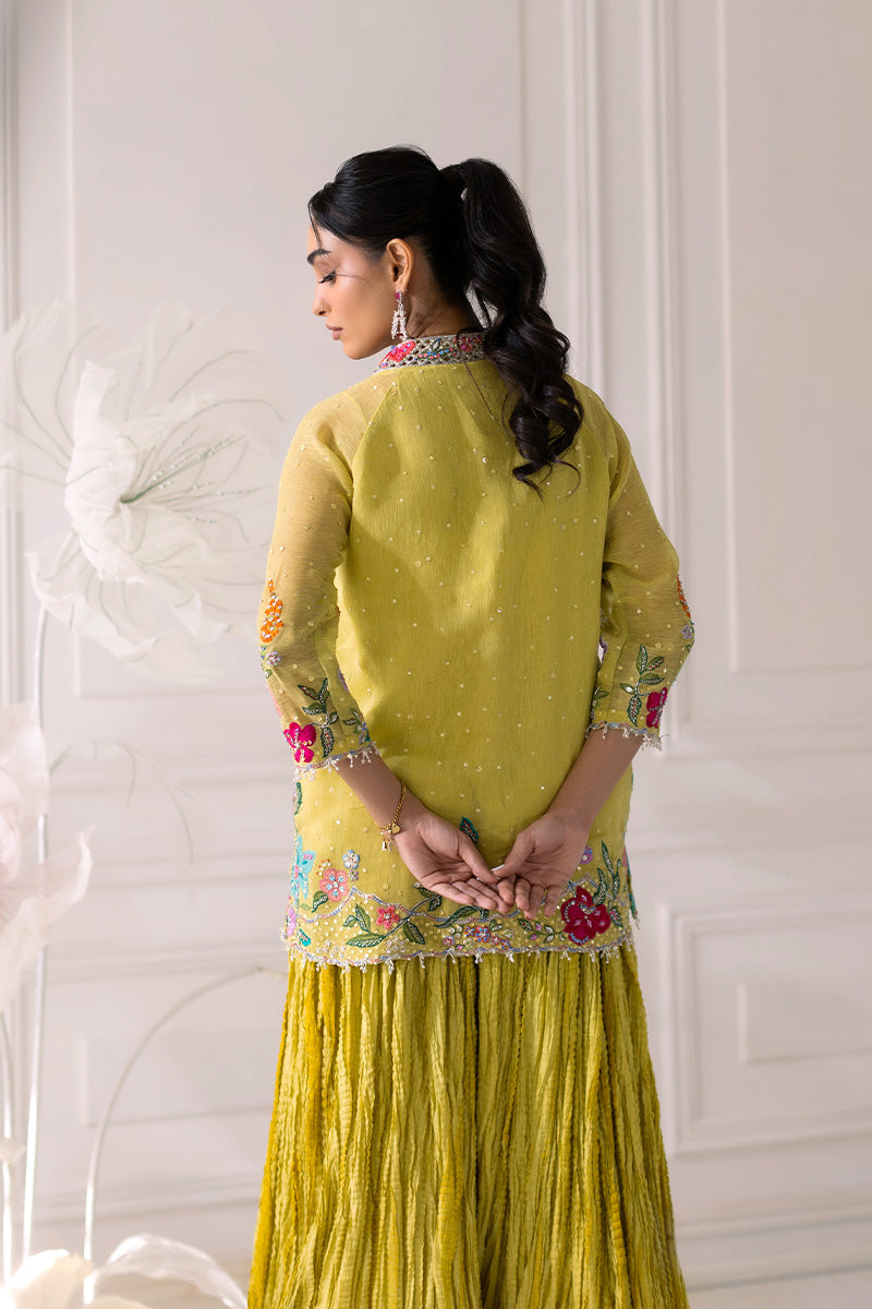 Mina Hassan | Festive Dholki 25 | Fari - Wedding Dress - available at Maria Faisal in UK and USA.