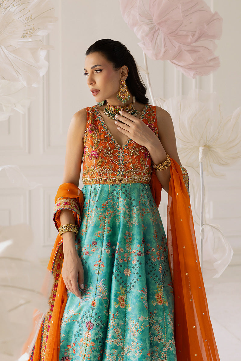 Mina Hassan | Festive Dholki 25 | Aniqah - Wedding Dress - available at Maria Faisal in UK and USA.