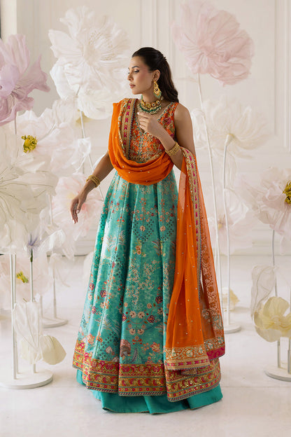 Mina Hassan | Festive Dholki 25 | Aniqah - Wedding Dress - available at Maria Faisal in UK and USA.