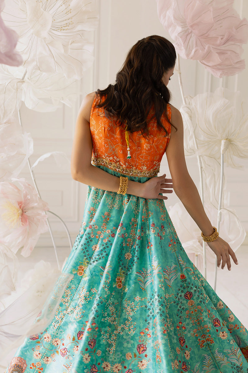 Mina Hassan | Festive Dholki 25 | Aniqah - Wedding Dress - available at Maria Faisal in UK and USA.