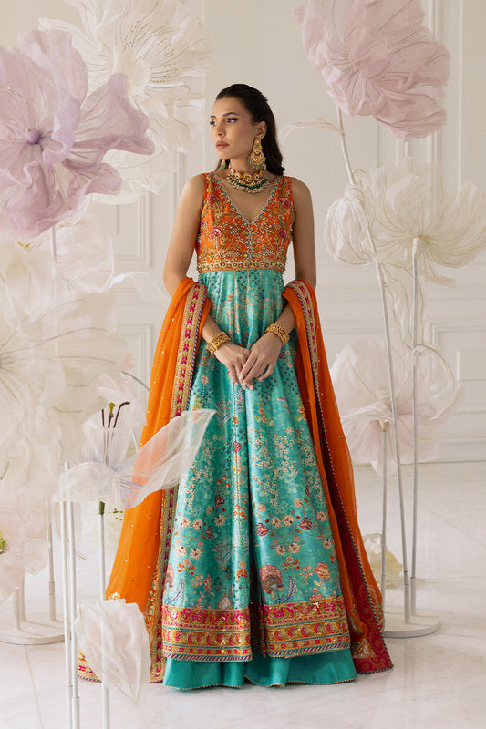 Mina Hassan | Festive Dholki 25 | Aniqah - Wedding Dress - available at Maria Faisal in UK and USA.