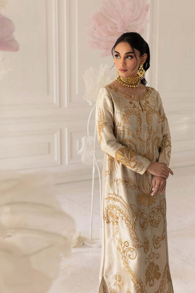 Mina Hassan | Festive Dholki 25 | Aina - Wedding Dress - available at Maria Faisal in UK and USA.