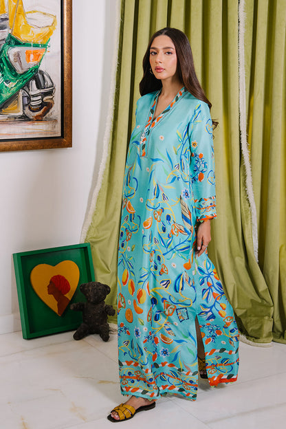 Mina Hassan | Signature Luxe 25 | Amalfi Treat Kaftan - RTS - Formal Dress - available at Maria Faisal in UK and USA.